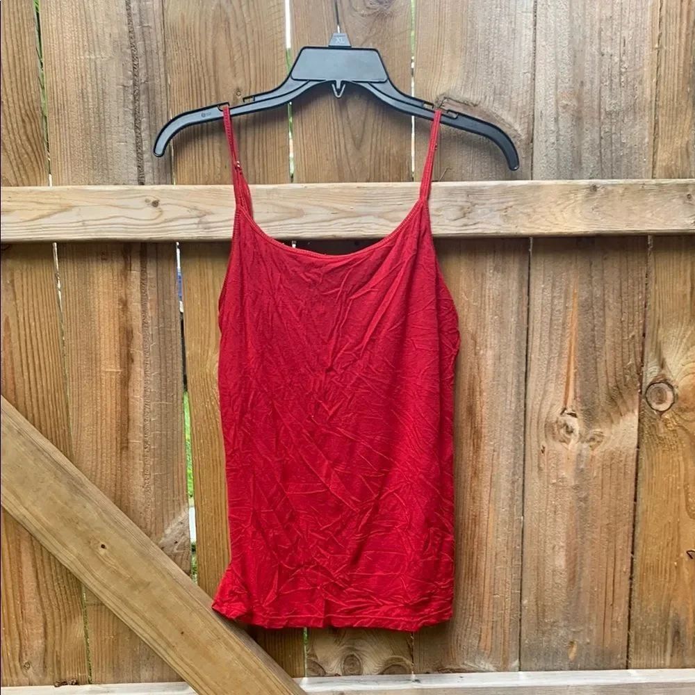 INC International Concepts Red Fitted Camisole Top